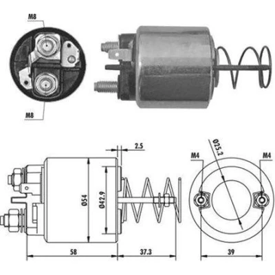 Afbeelding van Magneetschakelaar, startmotor MAGNETI MARELLI 940113050386