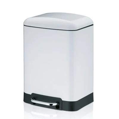 Afbeelding van Prullenbak Kela Davino 6L Wit