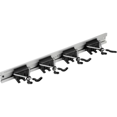 Afbeelding van Meister Apparaathouder X vorm 500 mm apparaatlijst &amp; 4 apparaathouders aluminium eenvoudige montage/gereedschapshouder/gereedschapshouder/gereedschapshouder voor tuingereedschap /