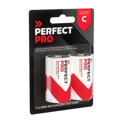Afbeelding van PerfectPro B C2 oplaadbare batterij NiMH 4000ah 2stuks