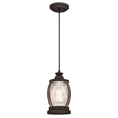 Afbeelding van Westinghouse hanglamp Canyon met antiek glas