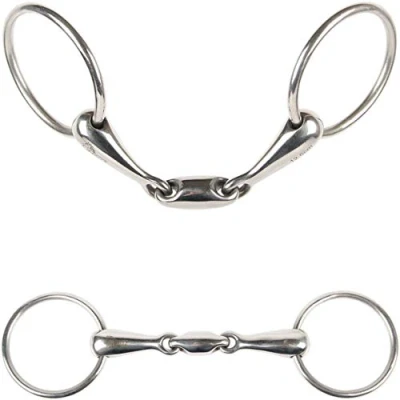 Afbeelding van Harry&#039;s Horse Watertrens dubbelgebroken O link 20mm 13,5 RVS