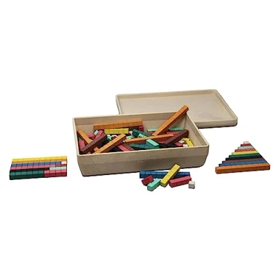 Afbeelding van WISSNER 80507 actief leren 126 Gekleurde Computational Sticks Cuisenaire RE Wood