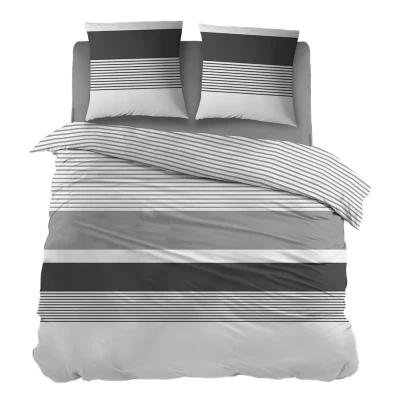 Afbeelding van Snoozing Denise Flanel Dekbedovertrek Eenpersoons 140x200/220 cm Grijs