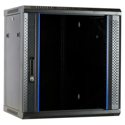 Afbeelding van DSIT 12U ongemonteerde wandkast / serverbehuizing met glazen deur 600x450x635mm (BxDxH)