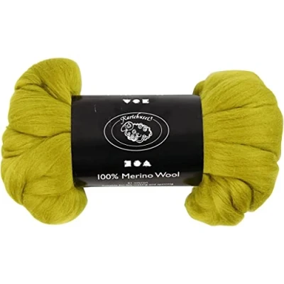 Afbeelding van Merino wol, 21 micron, lemon, 100 gr