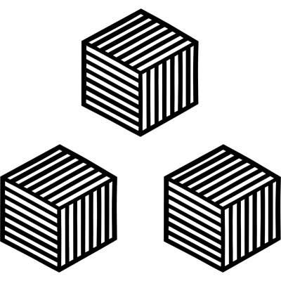 Afbeelding van Krumble Siliconen pannenonderzetter Hexagon lang Zwart Set van 3