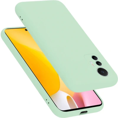 Afbeelding van Cadorabo Hoesje geschikt voor Xiaomi 12 LITE Case in LIQUID LICHT GROEN Beschermhoes TPU silicone Cover