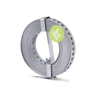 Afbeelding van Alberts 334239 gaatjesband met of zonder afrolcassette sendzimir verzinkt breedte 20 mm lengte 10 m