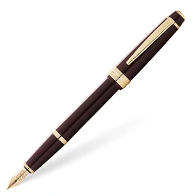 Afbeelding van Cross Bailey Light vulpen (veerdikte M, incl. geschenkverpakking) rode lak met goudkleurige beslag, 1 stuk (1 stuk)