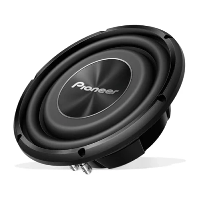 Afbeelding van Pioneer TS A2500LS4 Passieve subwoofer, krachtige subwoofer met 1200 W maximaal vermogen, 25 cm, 67 mm inbouwdiepte, IMPP membraan, continu uitgangsvermogen 300 W, zwart
