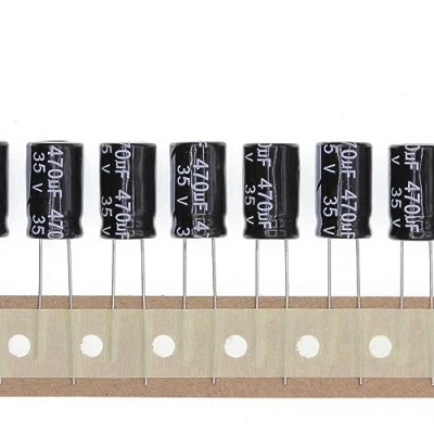 Afbeelding van 50 stuks 35 V 470UF elektrolytische condensator van aluminium, plug in, 10 x 17 mm, mm