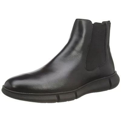 Afbeelding van Geox Adacter F Korte laarzen, Heren, Maat: 43, Black Leer en textiel