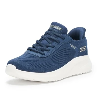 Afbeelding van Skechers Handsfree Slip ins voor dames, Bobs Squad Chaos Current Muse Sneaker, marineblauw, 9