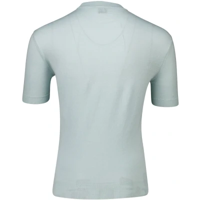 Afbeelding van Hugo Boss trui heren zijde normale fit blauw effen