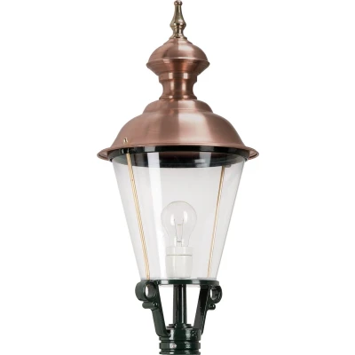 Afbeelding van Ronde, nostalgische lantaarn lamp 1409 Berghuizen K4A Optie: Kap Ook In Kleur Kleur: Donkergroen Outlet