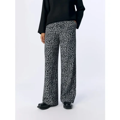 Afbeelding van Object Objlisa WIDE NOOS Broek, Dames, Maat: 38, Grey