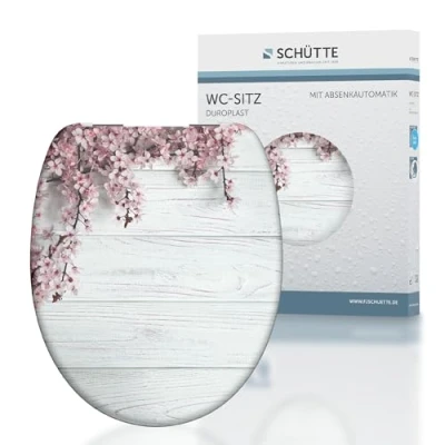 Afbeelding van Toiletbril met soft close FLOWERS &amp; WOOD