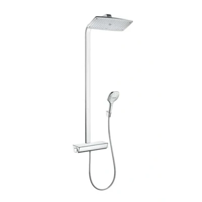 Afbeelding van hansgrohe raindance e showerpipe 360 1jet ecosmart 9 l min met thermostaat chroom 27286000