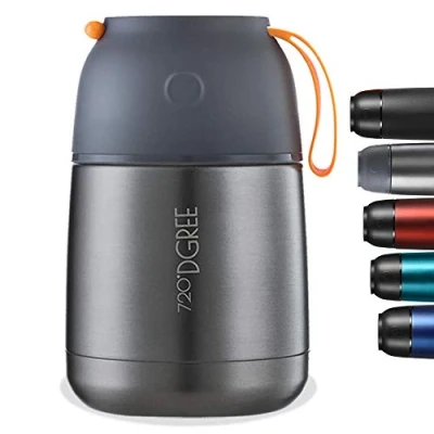 Afbeelding van 720DGREE Thermo Voedsel Fles &quot;wunderJar&quot; 450ml, 650ml Premium Roestvrij Staal Geïsoleerde Doos Perfecte Isolerende Container Warme Lunch, Babyvoeding, Soep, Maaltijd &amp; Outdoor Diner BPA Vrij