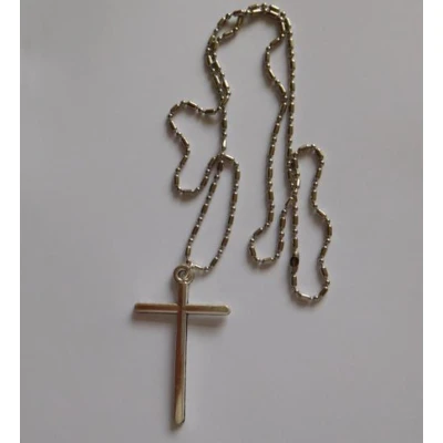Afbeelding van Ketting met kruisje zilverkleur