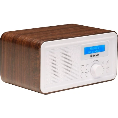 Afbeelding van Denver DAB radio Retro FM Keukenradio Draagbare Batterijen &amp; Netstroom DAB30DW