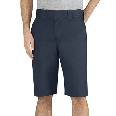 Afbeelding van Dickies mannen 11 inch regular fit stretch twill werk shorts, Donkere marine, 44W