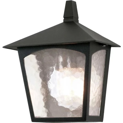 Afbeelding van Elstead Lighting LED Wand Buitenlamp York 1X E27 Max 60W Dimbaar Black