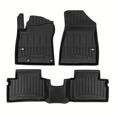 Afbeelding van SMK Rubberen matten set voor auto vloeren Kia Niro II vanaf 2022 Ervaar een nieuwe standaard van reizen met antislip vloermatten Multi seizoenen automatten alle wegomstandigheden