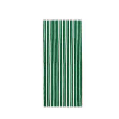 Afbeelding van Marimekko Raide badhanddoek 70x150 cm Green light pink