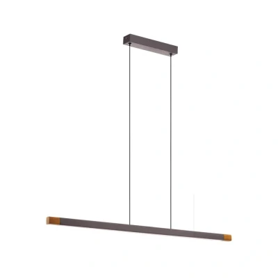 Afbeelding van EGLO Lisciana Hanglamp LED 87,5 cm Grijs/Bruin/Wit Dimbaar