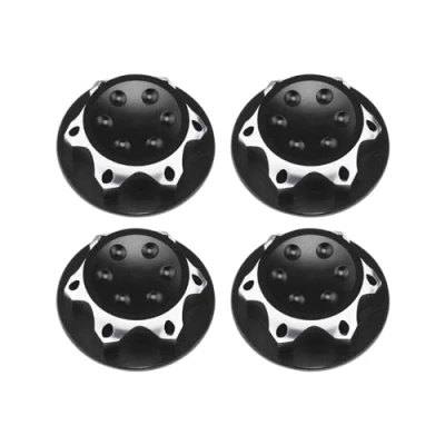 Afbeelding van 4 Stks RC Auto 17mm Hex Wielmoer Anti Stof Cover Moer Vervanging Fit voor 1/8 Model Off Road Truck Compatibel Met Redcat E Revo, Zwart