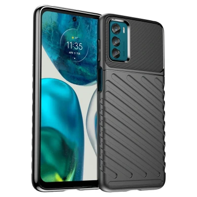 Afbeelding van Motorola Moto G42 Hoesje Siliconen en TPU (zacht) iMoshion Softcase/Backcover Zwart Telefoonhoesje Shockproof/Valbescherming