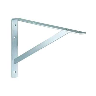 Afbeelding van Gedotec heavy duty beugel metalen legbordsteun hoeksteun gegalvaniseerd Athena diepte 600 mm draagvermogen 200 kg massief staal 1 stuk voor wandmontage