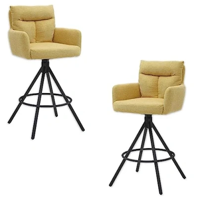 Afbeelding van Stolkom Barkruk Sofia Comfort zithoogte 70 cm, 180 draaibaar auto return functie (set, 2 stuks)
