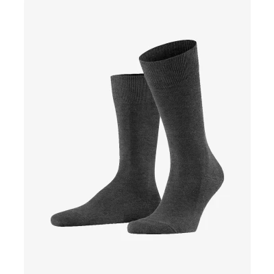 Afbeelding van Falke Family Everyday Casual Sokken black, Heren, Maat: 43 46, Black