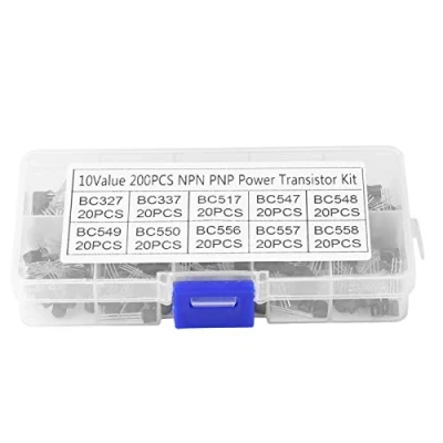 Afbeelding van 200 stks 10 Waarden NPN PNP TO 92 BC327 BC558 Transistors Germanium Transistor Diverse Kit Drie Pin Assortiment DIY Silicium Voor