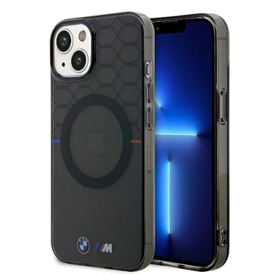 Afbeelding van BMW M Printed Pattern Back Case (MagSafe Compatible) Geschikt voor Apple iPhone 14 (6.1&quot;) Zwart