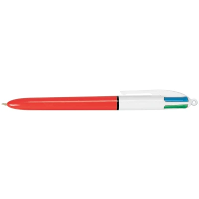 Afbeelding van Bic 4 Colours Original Fine, balpen, 0,30 mm, klassieke inktkleuren, oranje, met EAN code balpen