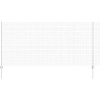 Afbeelding van vidaXL Gelast Draadhek met 10 U Posts Zilver 1.2x10 m Staal