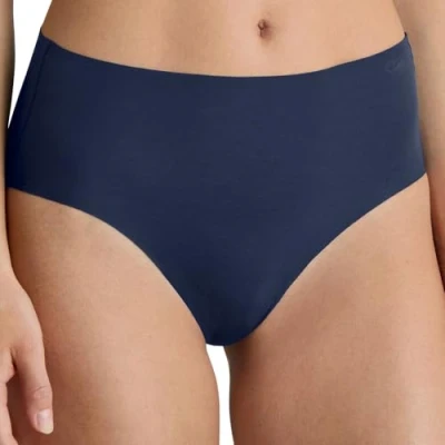 Afbeelding van CALIDA Natural Skin Seamless midi slip, Cradle to Certified® dames, naadloos, temperatuurregulerend en sneldrogend, Peacoat Blue., 32 34