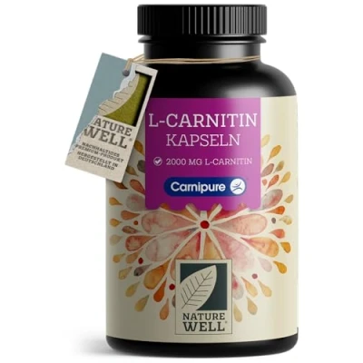 Afbeelding van L carnitine capsules 150x hoge dosis met 2000 mg van 100% Carnipure® pure in premium kwaliteit zonder ongewenste toevoegingen laboratorium getest