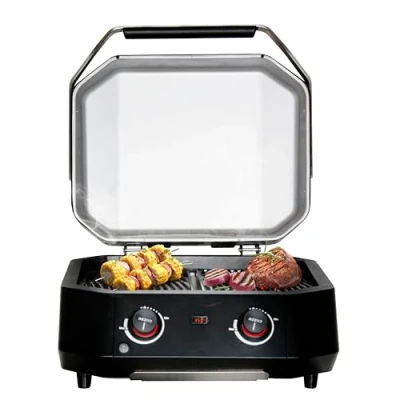 Afbeelding van Cozze Grill E 500 Elektrisch 2 Zones 230V 2200W Biologisch Katoen Zwart