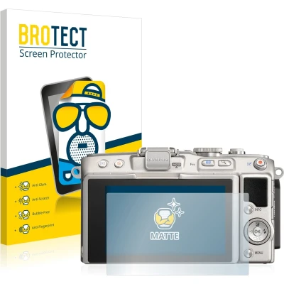 Afbeelding van BROTECT (2 Stuks) Antireflecterende Beschermfolie voor Olympus PEN Lite E PL5 Anti Glare Screen Protector, Mat, Ontspiegelend