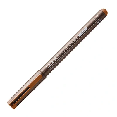 Afbeelding van Copic Multiliner sepia 0,3 mm, tekenpen met water en alcoholbestendige pigmentinkt in sepia, professionele fineliner voor schetsen, illustraties contouren