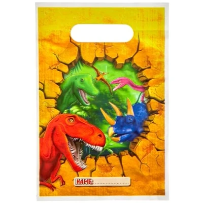 Afbeelding van Dinosaurus Uitdeelzakjes Dino Party 6 stuks