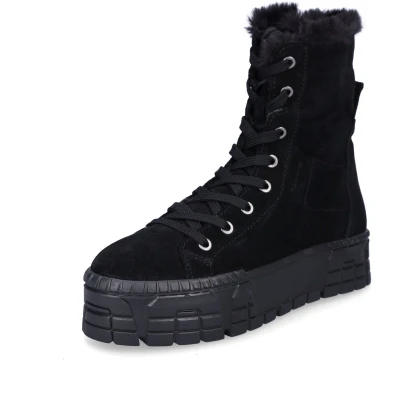 Afbeelding van Tamaris dames leren veterboot zwart