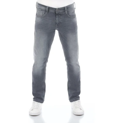 Afbeelding van Mustang Oregon Jeans Tapered Fit, Heren, Maat: 38x30, Light grey denim