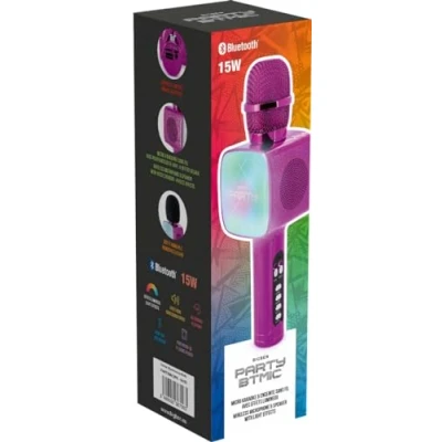 Afbeelding van Karaokemicrofoon BigBen Party PARTYBTMIC2PK Fuchsia