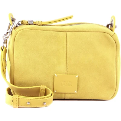 Afbeelding van FREDsBRUDER Leren Schoudertas Lucin Box Crossbody Lemon Geel
